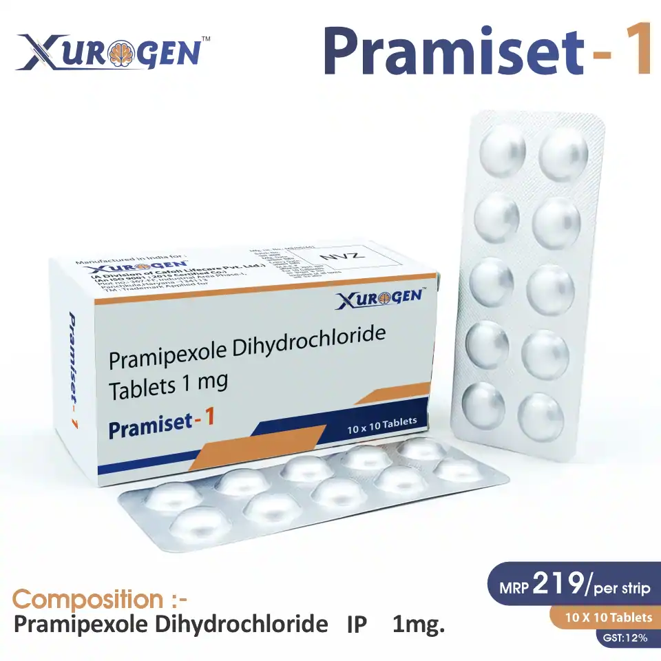 Pramipexole Dihydrochloride IP 1mg Tablet in PCD Pharma Franchise at Best Price